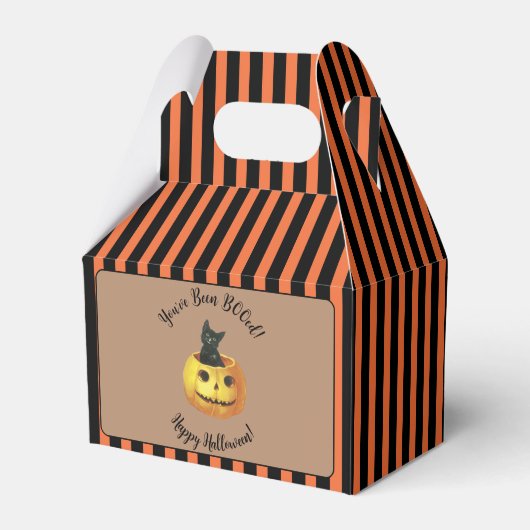 かわいい ハロウィン BOO プレゼント フェイバーボックス (正面サイド)