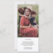 かわいい ハート ラブユーママ 母の日 フォト カード (裏面)