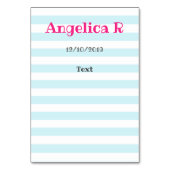 かわいい，バニー，パドル，誕生日 テーブルナンバー (裏面)