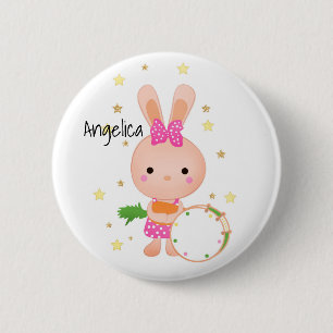 かわいい,バニー,パドル,誕生日,挨拶,インビタティ 缶バッジ