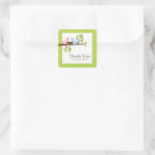 かわいい&バードネストモダンニュートラル赤ちゃんシャワー スクエアシール (バッグ)