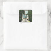 かわいい「バードハウス」ステッカー スクエアシール (バッグ)