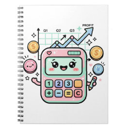 かわいい パステル 電卓 財務 学生 ステッカー ノートブック