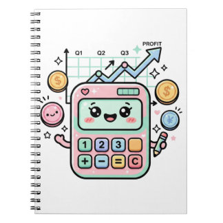 かわいい パステル 電卓 財務 学生 ステッカー ノートブック