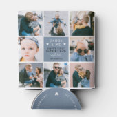 かわいい「パパとミー」フォトコラージュ1位父の 缶クーラー (裏面)