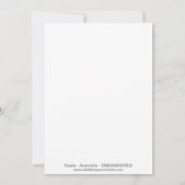 かわいい – パーティー動物 – コアラ – 招待 招待状 (裏面)