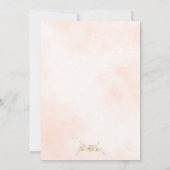 かわいい「パーフェクト」子天ベビーシャワー招待状 招待状 (裏面)