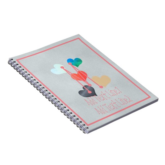 かわいい ビッグ ハート 手作り クラフト プロジェクト 赤ちゃん 子供 パーティー ノートブック (右側)