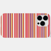 かわいい ピンク ブラウン ストライプ Case-Mate iPhoneケース (裏面 (横))