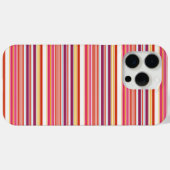 かわいい ピンク ブラウン ストライプ Case-Mate iPhoneケース (裏面 (横))