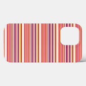 かわいい ピンク ブラウン ストライプ Case-Mate iPhoneケース (裏面 (横))