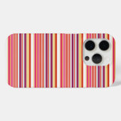 かわいい ピンク ブラウン ストライプ Case-Mate iPhoneケース (裏面 (横))