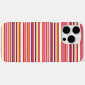 かわいい ピンク ブラウン ストライプ Case-Mate iPhoneケース (裏面 (横))