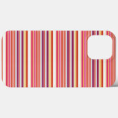 かわいい ピンク ブラウン ストライプ Case-Mate iPhoneケース (裏面 (横))