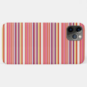 かわいい ピンク ブラウン ストライプ Case-Mate iPhoneケース (裏面(横))