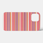 かわいい ピンク ブラウン ストライプ Case-Mate iPhoneケース (裏面 (横))