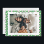 かわいい ファンシーな 緑と薄紫の形 オーダーメイド フォト シーズンカード<br><div class="desc">かわいい ファンシーな 緑と薄紫の形 オーダーメイド フォト ホリデー カード</div>