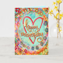 かわいい ファンシー フラワー ハッピーアニバーサリー