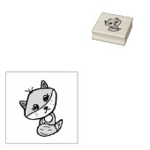 かわいい ファンタジーのキツネ ラバースタンプ (押印)