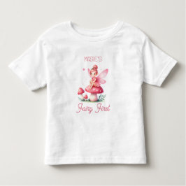 かわいい「フェアリー・ファースト」ファーストバースデー・マイルストーン トドラーTシャツ
