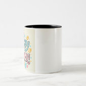 かわいい&フェスティバルイースターお祝いのためのコーヒーマグ ツートーンマグカップ (中央)