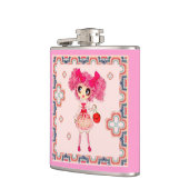 かわいい フラスク (左)