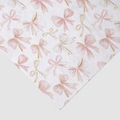 かわいい フラッシュ ピンクの リボン 誕生日 薄葉紙 (詳細)