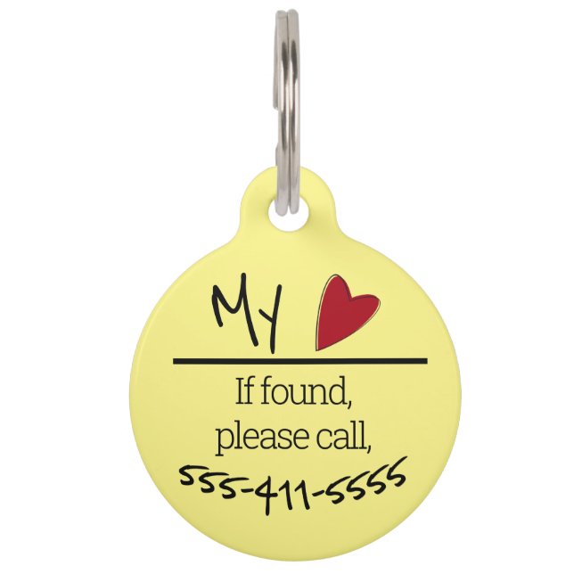 かわいい フラワー パワー 個人用 犬 ID タグ (裏面)