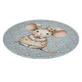 かわいい フラワー マウス ドレス 花冠 カッティングボード (角)