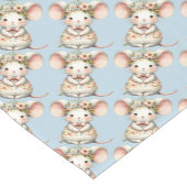 かわいい フラワー マウス ドレス 花冠 ショートテーブルランナー (コーナー)