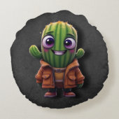 かわいい フワフワ カートゥン 枕 – 愛らしい 笑顔 プラス ラウンドクッション (裏面)