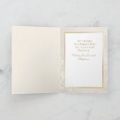 かわいい ブライダルシャワーの ウェディング プリンセス へのお祝いメッセージ カード (内部)