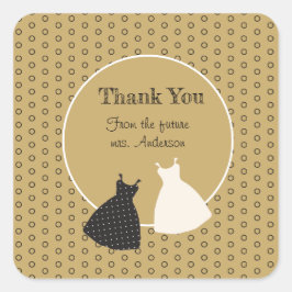 かわいい ブライダルシャワー イラスト ステッカー