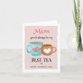 かわいい ベストティー ママ ハッピー マザーズデー カード (正面)