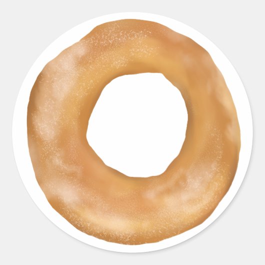 かわいい「ベーグル」ハンド色彩の鮮やか ラウンドシール (正面)