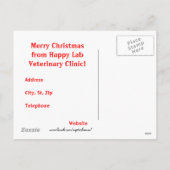 かわいい/ペットおもしろいビジネスホリデークライアントポストカード シーズンポストカード (裏面)
