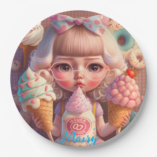 かわいい ペーパープレート (正面)