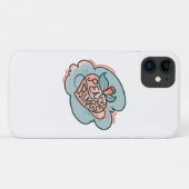 かわいい ボーホー ピンク オレンジ 青 惑星 フルーツ Case-Mate iPhoneケース (裏面(横))