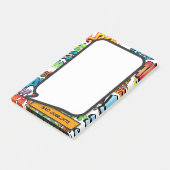 かわいい ポップなマンガの吹き出し ポストイット (アングル)