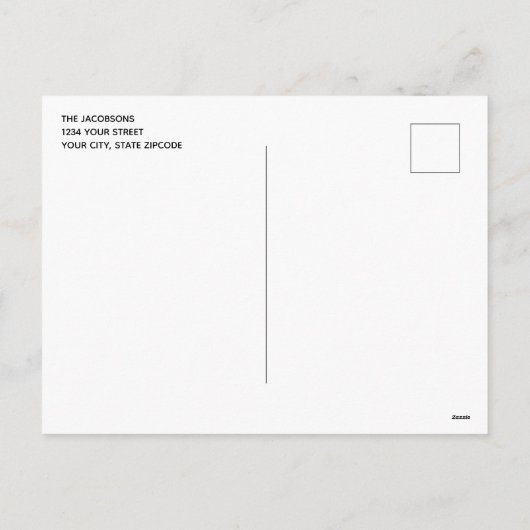 かわいい ポリティカル・コレクトネス 面白い 3枚の写真 シーズンポストカード (裏面)