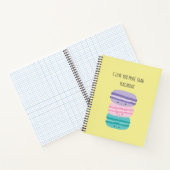 かわいい！ マカロンよりも愛してるよ カワイイ パステル ノートブック (内部)