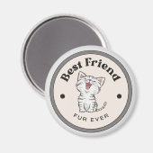 かわいい！マグネット最高の- Friend Fur Ever -子猫 マグネット (正面/裏面)