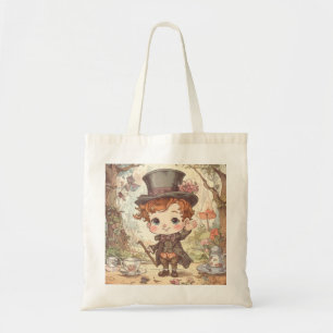 かわいい マッドハッター 不思議の国のファンタジーアート トートバッグ