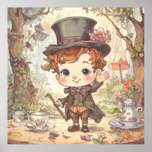 かわいい マッドハッター 不思議の国のファンタジーアート
