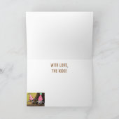 かわいい「ママのために」ベビーヤギ誕生日 カード (内部)