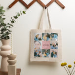 かわいい「ママ&ミー」フォトコラージュ1母 トートバッグ<br><div class="desc">自分の'Mommy & Me'を作るKeepsakeフォトトートバッグ。デザインは8トレンディーinsta正方形の写真、2つの小さなハートを持つ可愛い文字「Mommy & Me」 – ハッピーファースト母の日!書のスクリプトエレガントに「愛と」と誰の名前の誰から選んだ。母の日の美しい贈り物は、母が永遠に大切にするのは初めてだ。正方形のブロックは任意の色に変更することができホームのデコクリックアに合わせカスタマイズる'さらに'.写真のヒント:結果をアップロードするためのトリミングとセ最高のンター写真。</div>