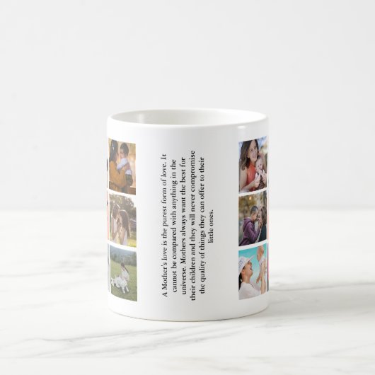かわいい「ミイラ&ミー」フォトコラージュマグカップ | 第1母 コーヒーマグカップ (中央)