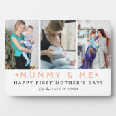 かわいい「ミイラ&ミー」フォトコラージュ | 1番目の母 フォトプラーク (正面)