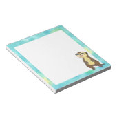 かわいい　ミーアキャット　クリスマスメモ帳 ノートパッド (アングル)