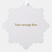 かわいい　ミーアキャット　クリスマス オーナメントカード (裏面)